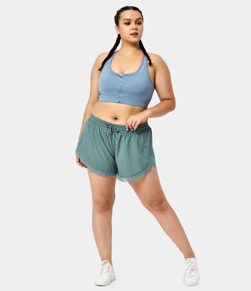 Low Rise Drawstring Fitness Shorts